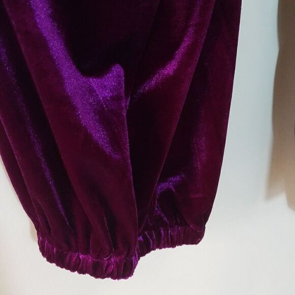 Lauren Ralph Lauren Velvet Wrap Blouse Top Surplice Tie Waist 3X Black Label Lux - Picture 10 of 15